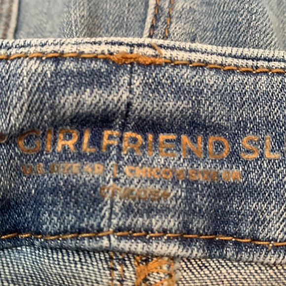 Chico’s So Slimming Beaded Vines Girlfriend Ankle Jeans - Picture 11 of 11